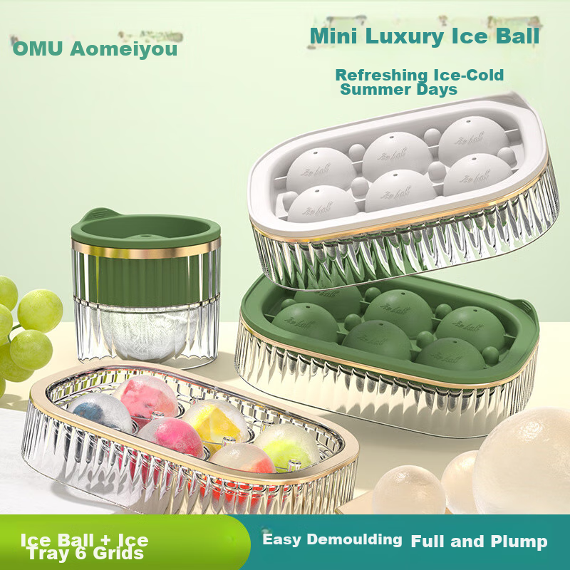 AOmeiyou 6-Compartment Ice Cube Tray Mold