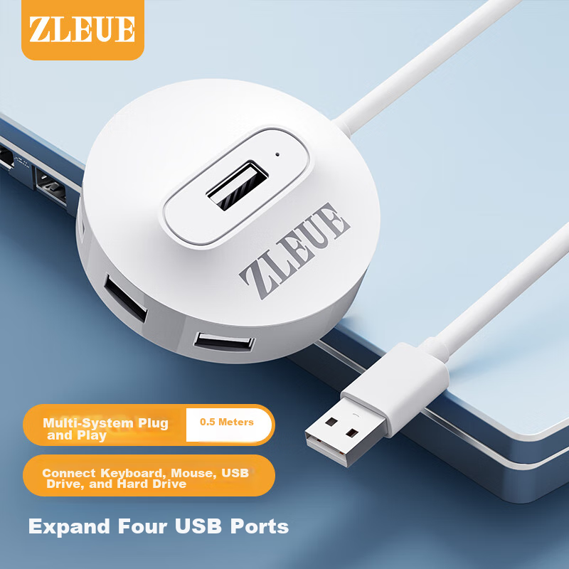 ZLEUE 4-Port USB Hub Expansion Dock