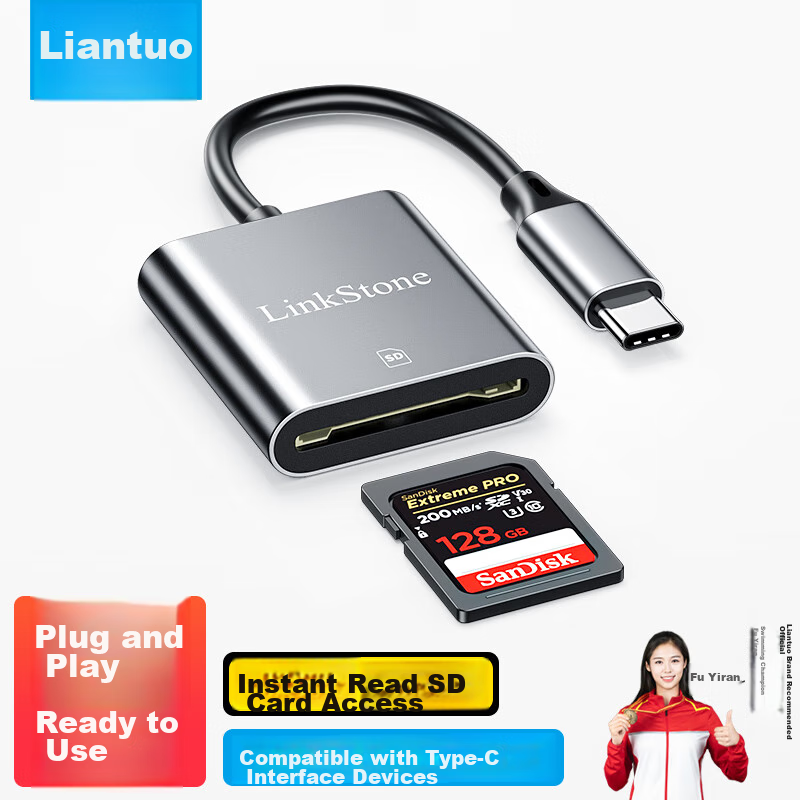 LinkStone Type-C Card Reader for Apple 16/17