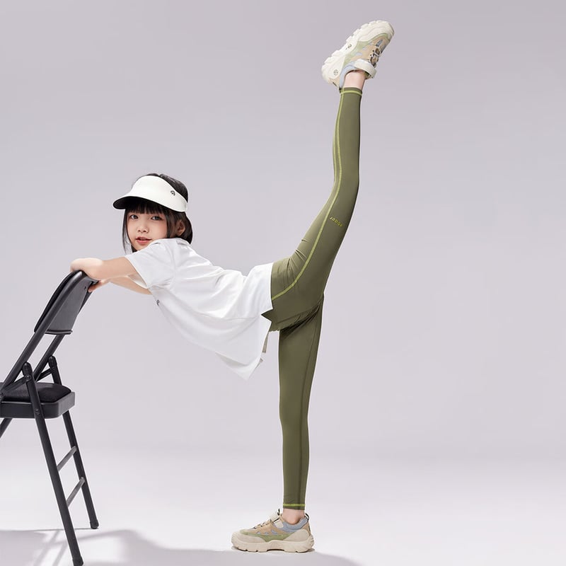 EBAER Girls' High-Waisted Summer Yoga Pants