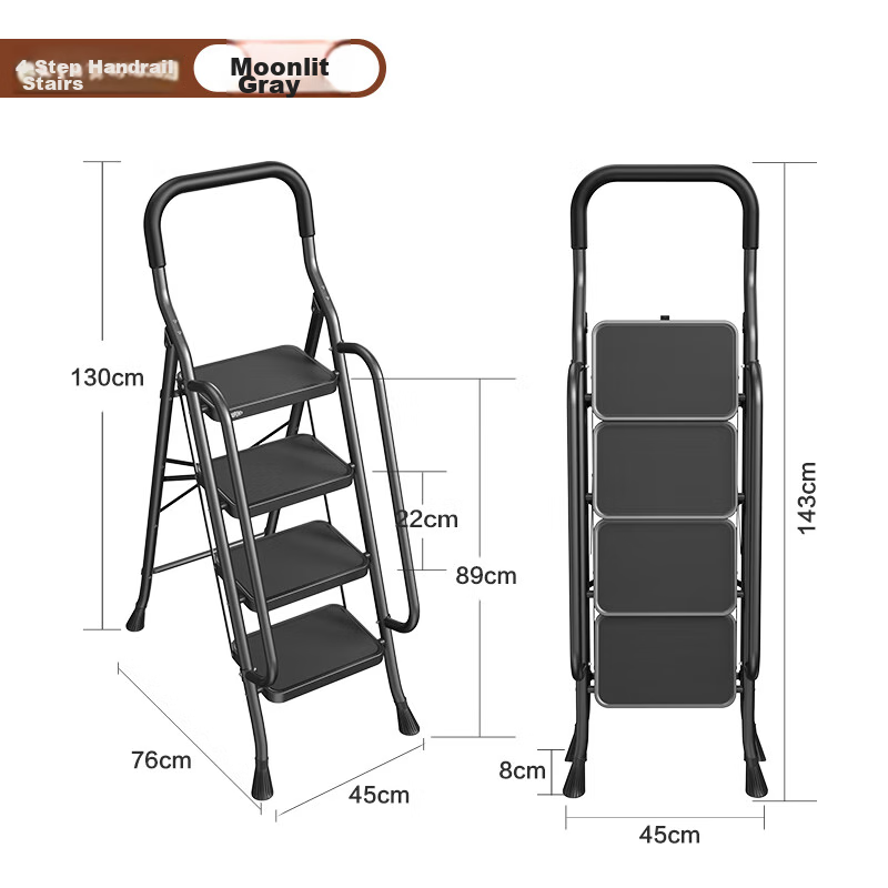 DU PONT Folding A-Frame Ladder with Handrail