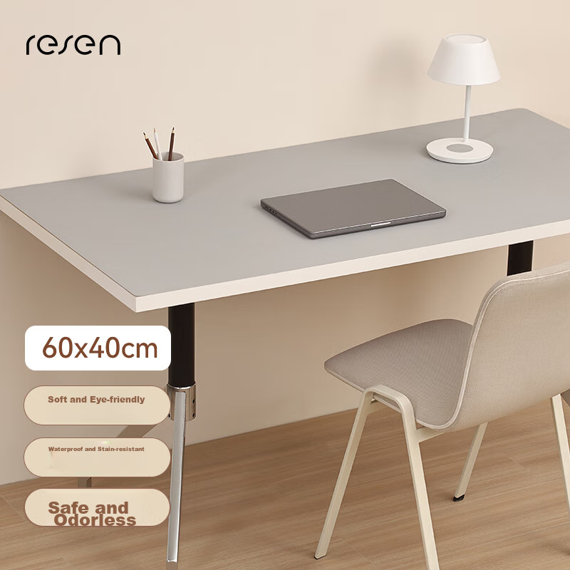 Resen Beige Desk Pad - Stain-Resistant & Double-Sided Use