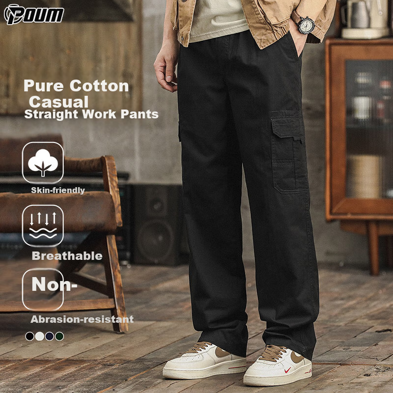 POUM Pure Cotton American Workwear Pants