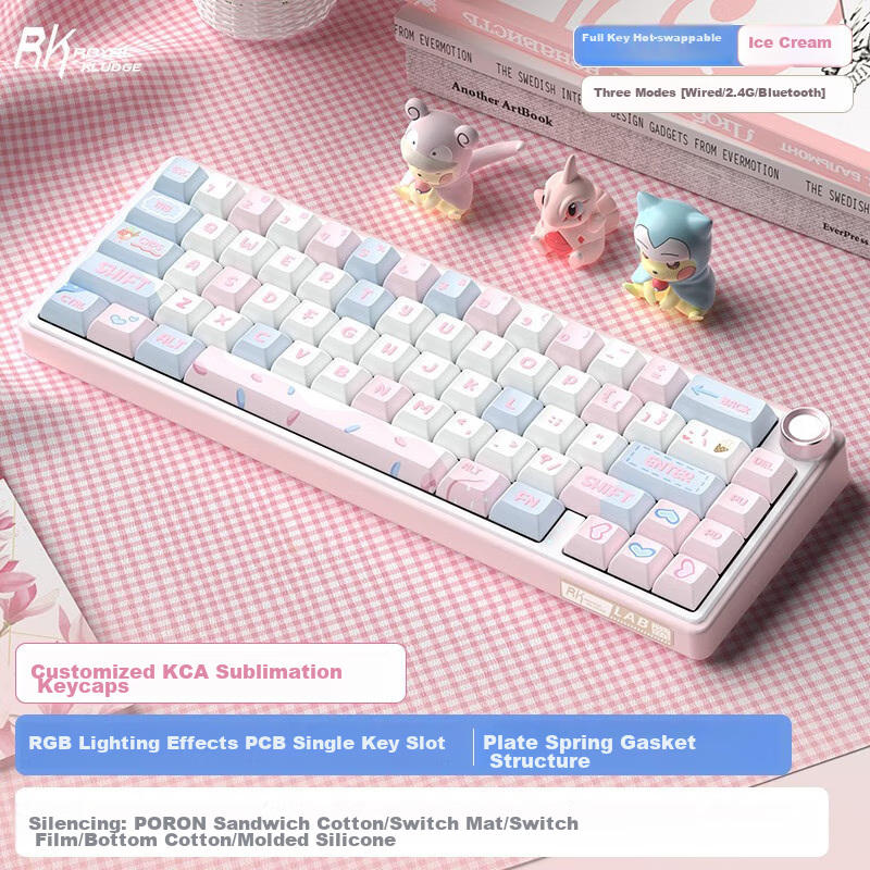 RK R65 Tri-Mode RGB Mechanical Keyboard