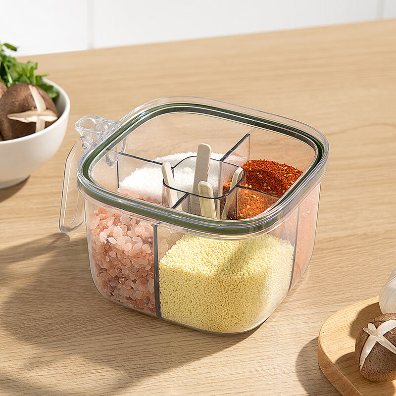 MARYYA Spice Container Set with 4 Compartments