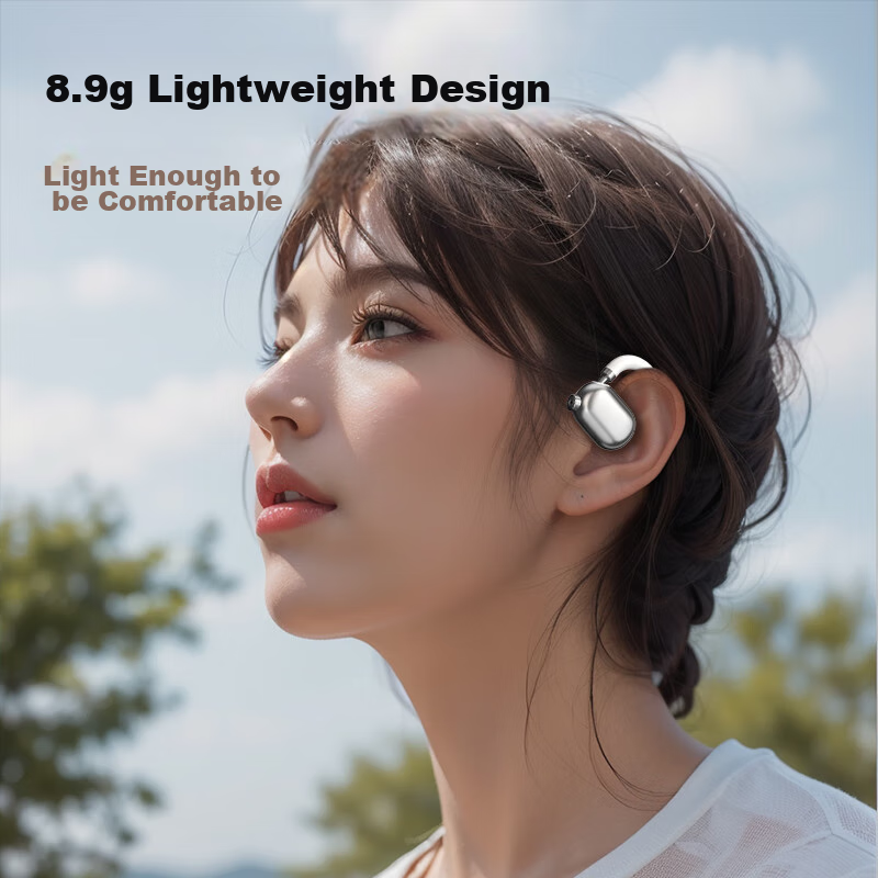 ALittleFlower Open-Ear Sports Earbuds with Bone Conduction