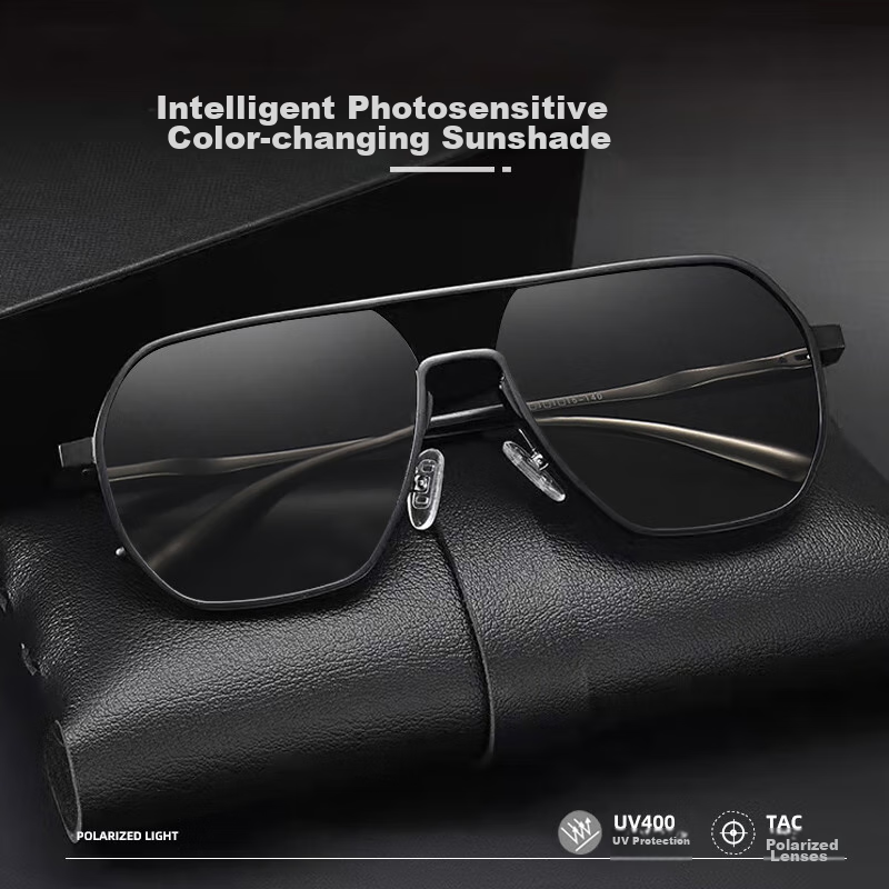 LESCA LUNETIER High-End Square Polarized Sunglasses
