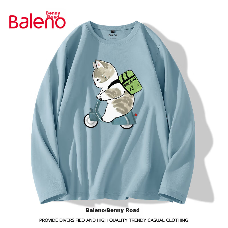 Baleno Men's Long-Sleeve T-Shirt with Cartoon Design
