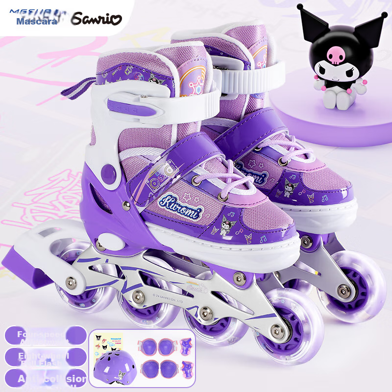 Mesuca & Kuromi Co-Branded Roller Skates for Kids