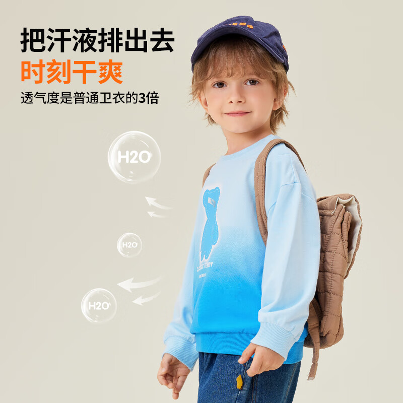 Kids Classic Teddy Sweatshirt - Crystal Blue