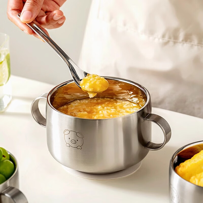 Onlycook 316 Stainless Steel Double-Wall Bowl with Lid