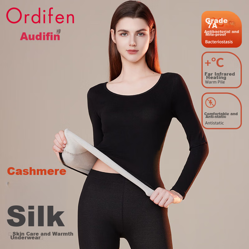 Ordifen Cashmere Thermal Underwear for Women - Lightweight & Warm