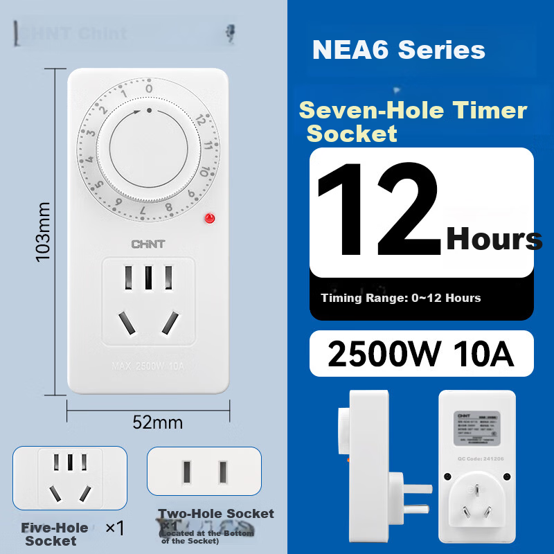 CHINT 61110 12H Timer Socket for EV