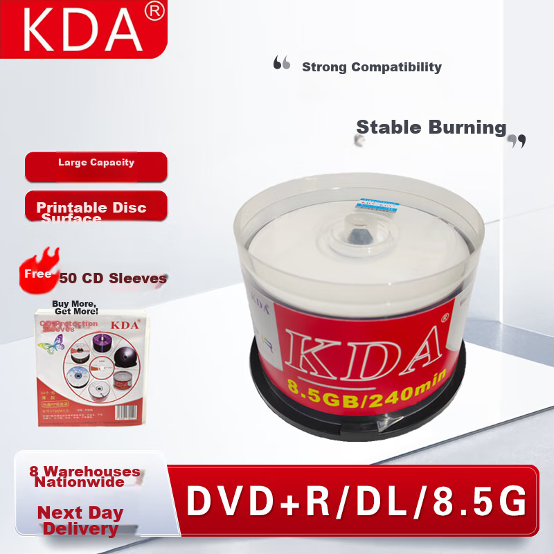 KDA DVD+RDL Pure White Printable 8.5GB