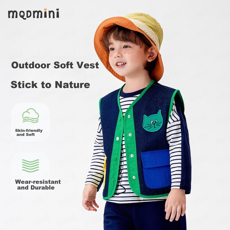 MQDMINI Kids Denim Vest