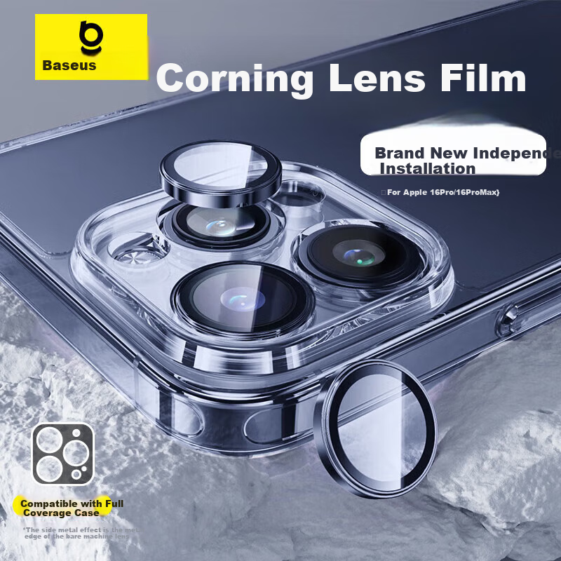 Baseus Corning Lens Protector for iPhone 16 Pro/Pro Max