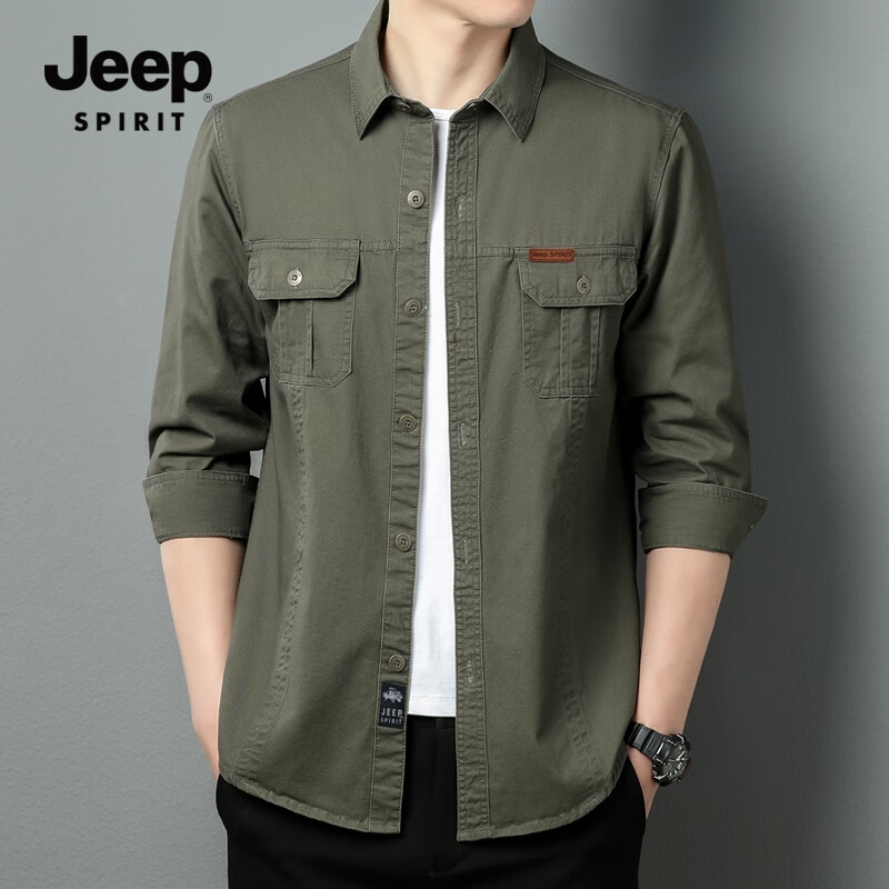 JEEP SPIRIT Men's Long Sleeve Shirt