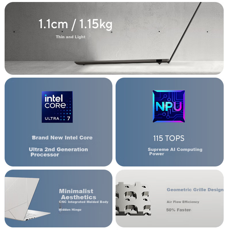ASUS Lingyao 14 Air - Core Ultra7, 2.8K OLED, 32GB RAM