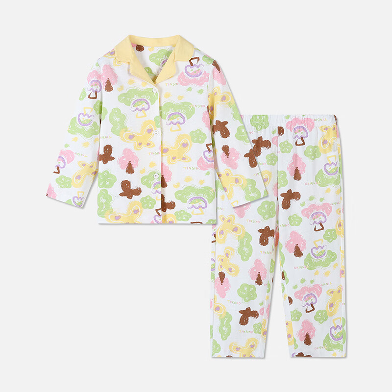 TINSINO Girls' Playful Graffiti Pajamas