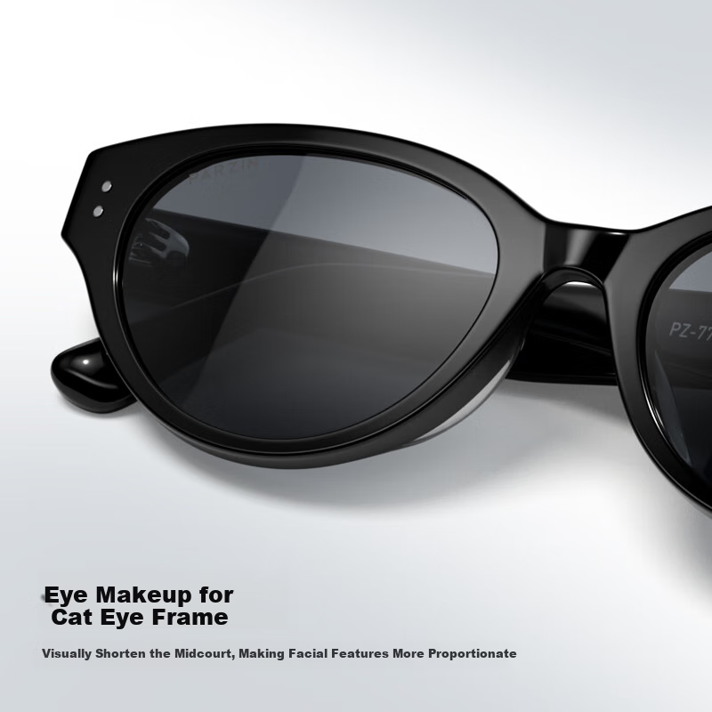 PARZIN Men's Modern Cat Eye Sunglasses, Fan Chengcheng Style