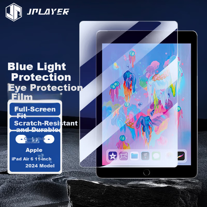 JPLAYER iPad Air 11-inch Blue Light Tempered Glass Protector