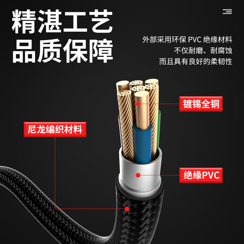BURLEFRAN 8Pin to 4+4Pin CPU Power Extension Cable
