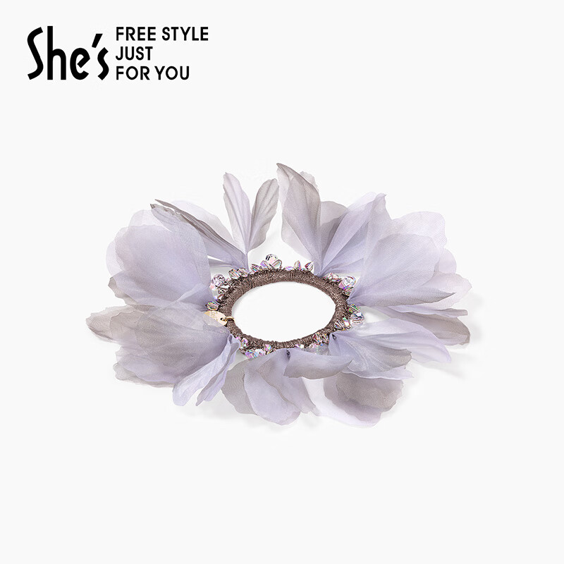 She's Monet Impression Tulle Flower Hair Tie