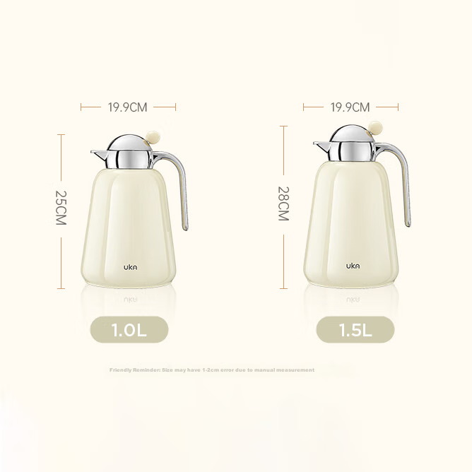 UKA Insulated Water Bottle with Tea Compartment and Temperature Display