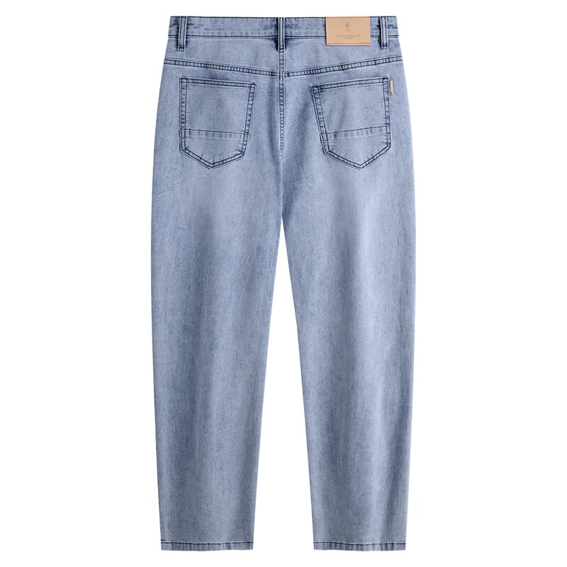 DANCING WOLVES Vintage Stretch Straight-Leg Jeans