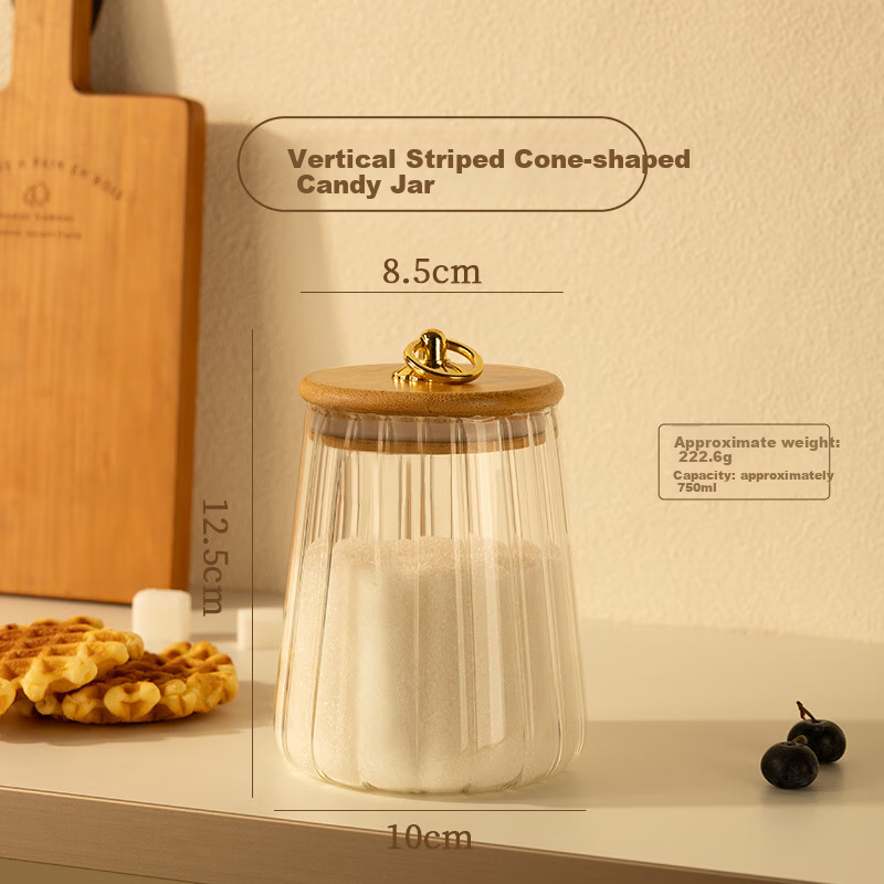 Newair Sugar Storage Container with Wooden Spoon