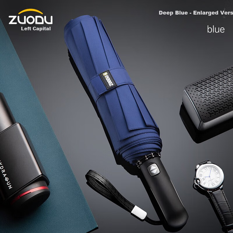 ZUODU Automatic Foldable Rain Umbrella