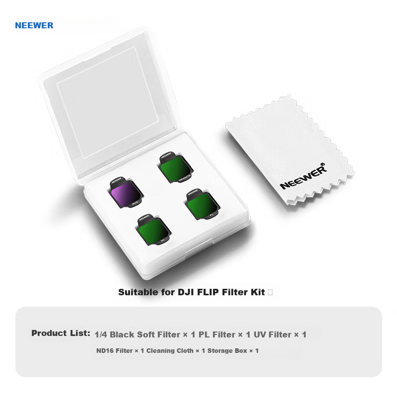 NEEWER Foldable FPV Camera Filter Kit for DJI Flip Drone