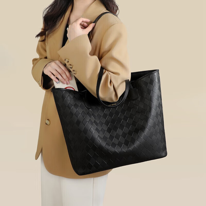 YUYULA Women's Leather Tote Bag - Large Capacity Shoulder Bag