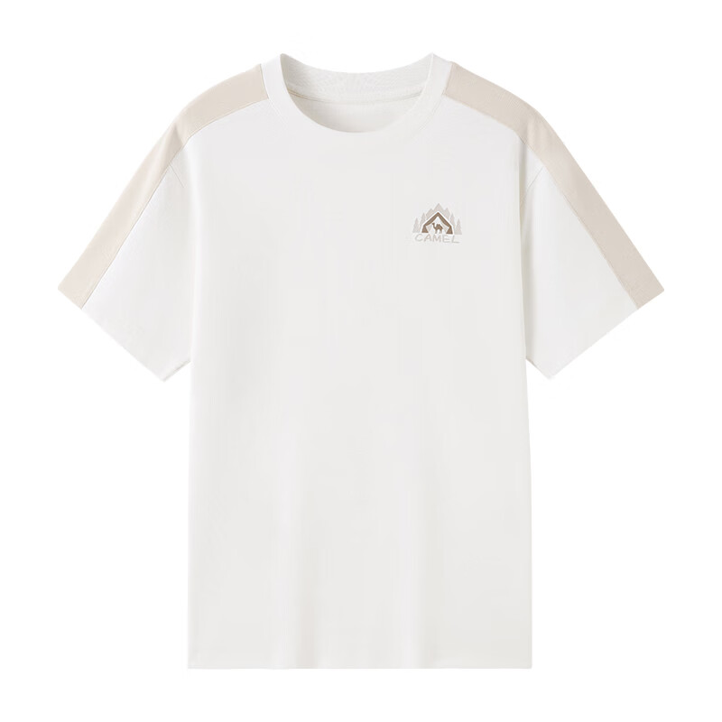 CAMEL Men's Color-Block Casual T-Shirt