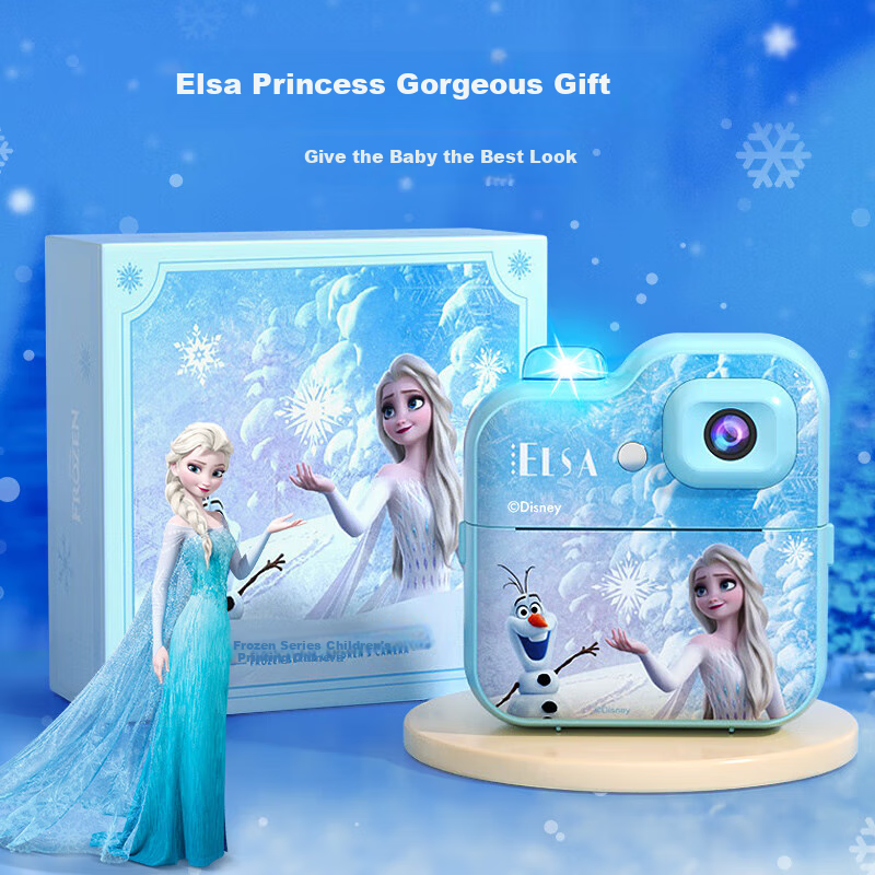 Disney Elsa Princess Kids Instant Camera with Printer
