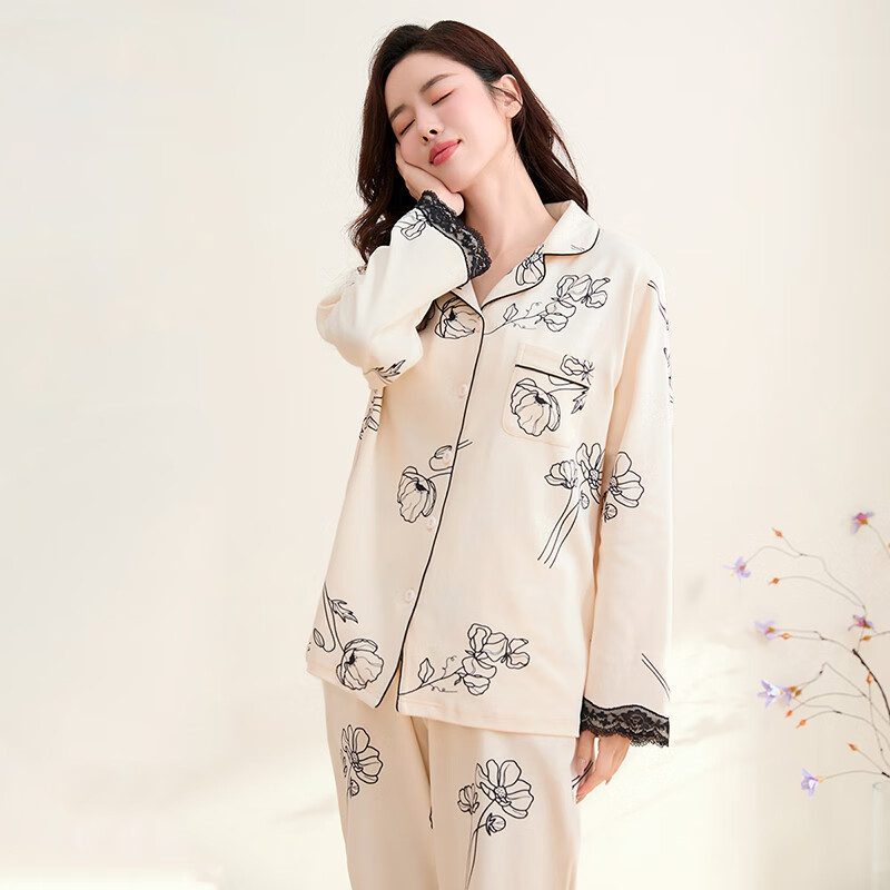 FENTENGCARE Women's Soft Cotton Floral Pajamas