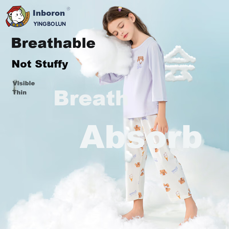 YING BO LUN Girls' Summer Pajamas