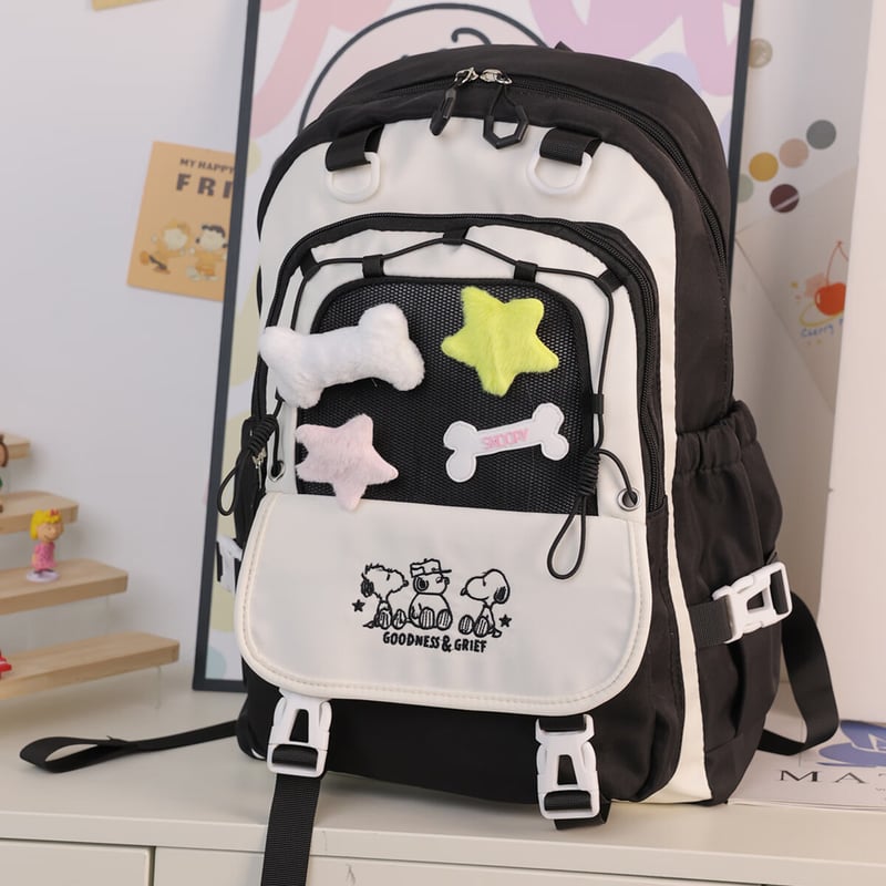 SNOOPY Painful Bag - Cute Instagram-Friendly Backpack for Girls