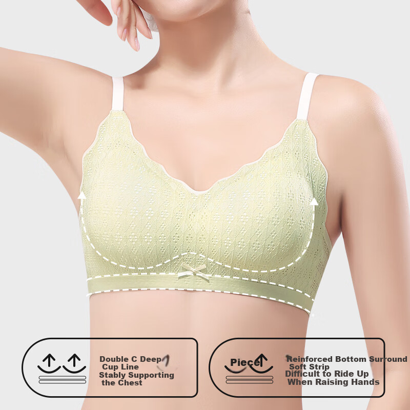 LangSha Seamless Naked-Feel Push-Up Bra
