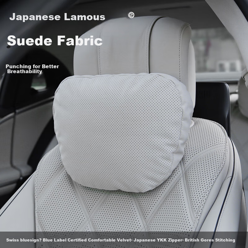 BIMLL Lamous Headrest & Lumbar Support for Maybach Mercedes Tesla