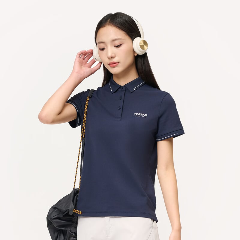 TOREAD Women's Short-Sleeve Polo T-Shirt