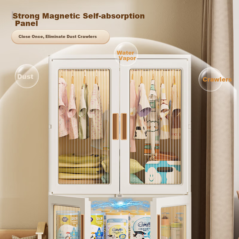 Jiekou Foldable Kids Wardrobe + 3 Storage Boxes