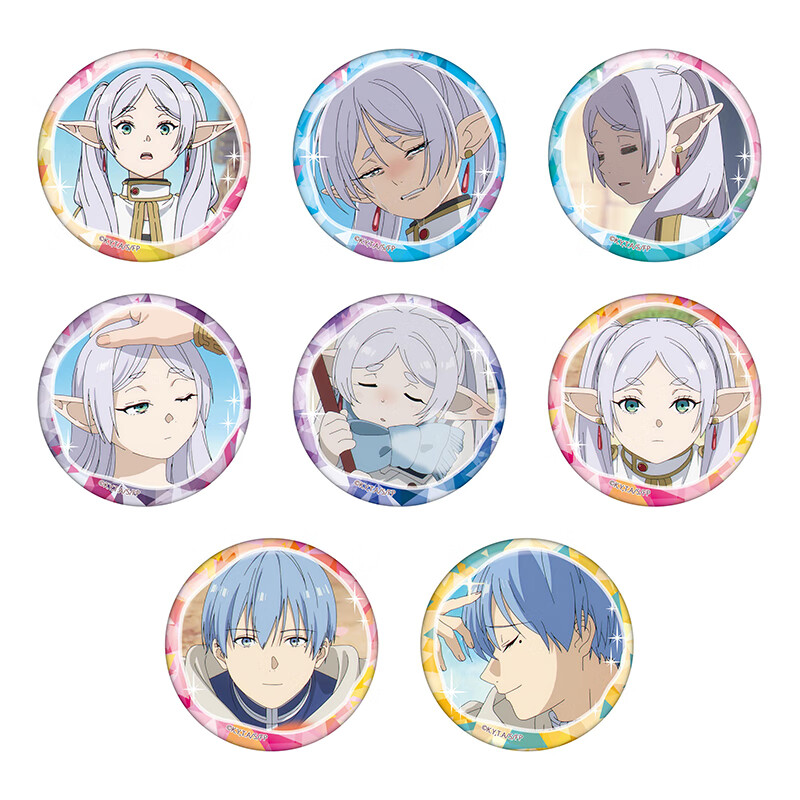 Y LINE's Fu Li Lian Ba Mian Xiang Badge Set