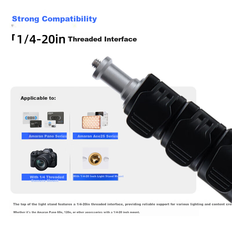 Aputure Aimonla 2m Reverse Folding Light Stand