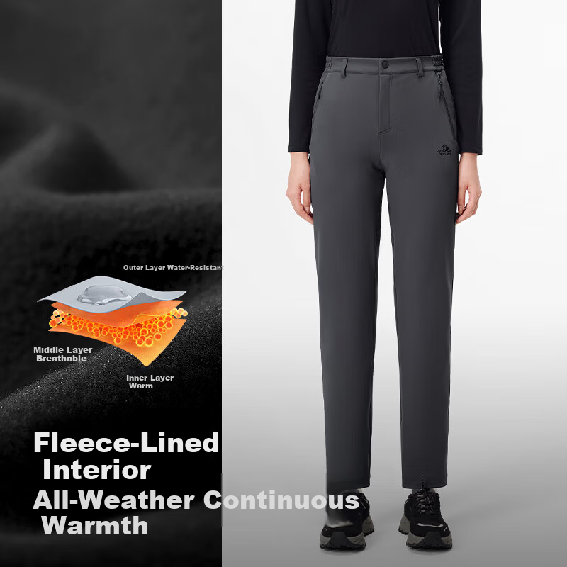 Pelliot Women's Windproof Softshell Hiking Pants