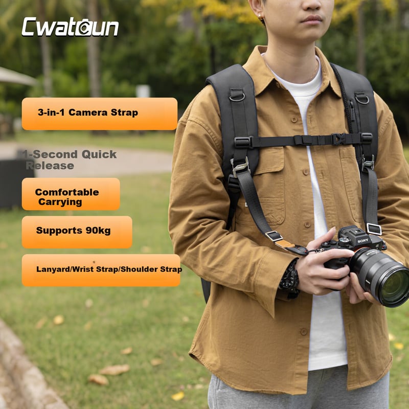 CWATCUN Kadenka Adjustable Camera Shoulder Strap