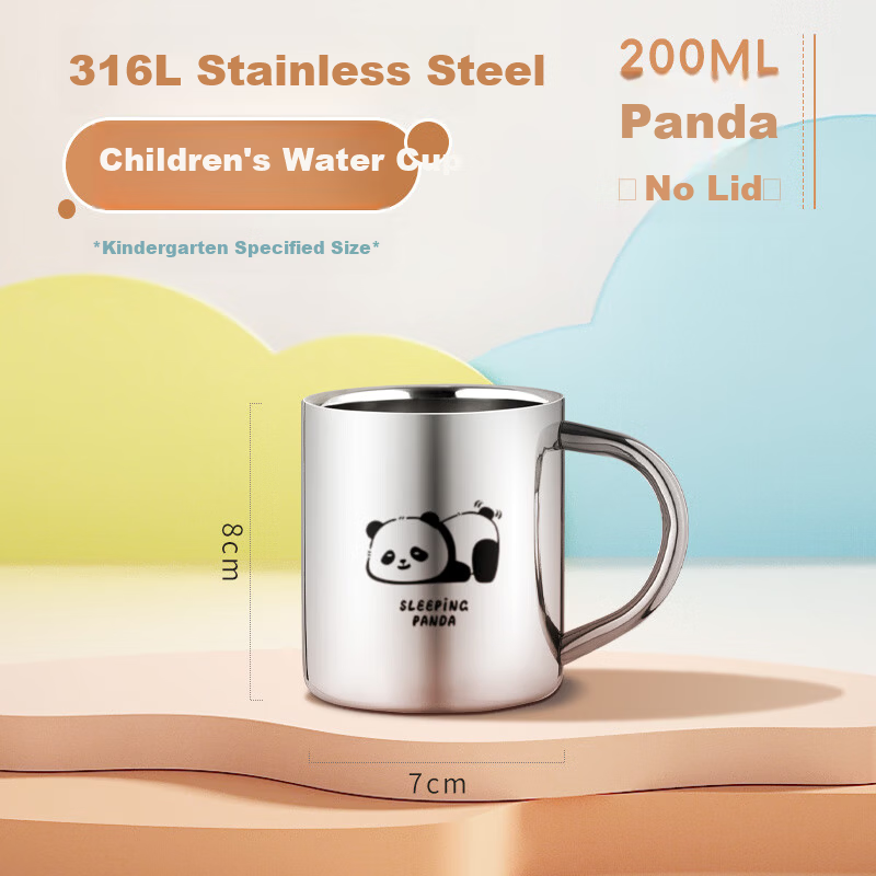 Newair 316 Stainless Steel Kids Water Bottle - Little Panda Design