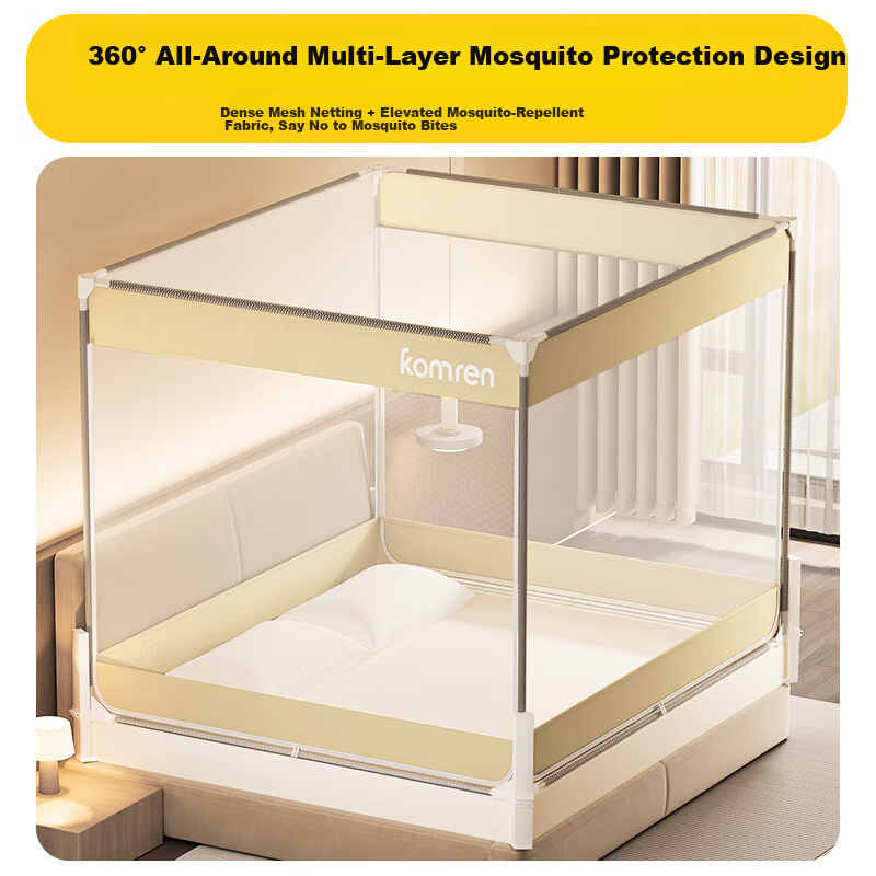 XIHAN Anti-Fall Baby Playpen Mosquito Net