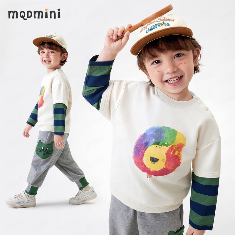 MQDMINI Kids Sweatshirt - 5A Antibacterial Long-Sleeve