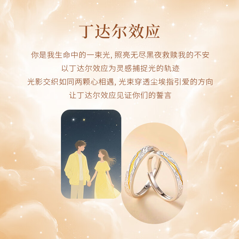 ALLOVE | Couple Silver Ring Set